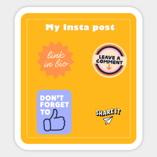 Support Social Media Post Sticker